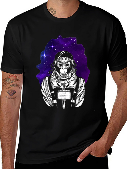 Ape Astronaut Graphic Tee - Black
