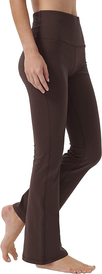 Keolorn Bootcut Yoga Pants for Women High Waist Workout Pants for Women Tummy Control Bootleg Work Pants Dress Pants