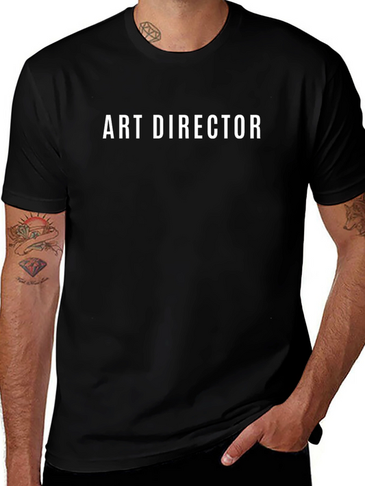 Art Director Graphic Tee - Black Cotton T-Shirt