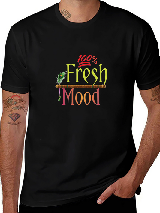 100% Fresh Mood Black Graphic Tee