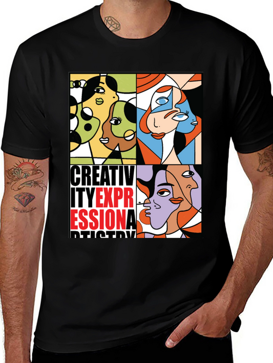 Abstract Art Graphic Print T-Shirt