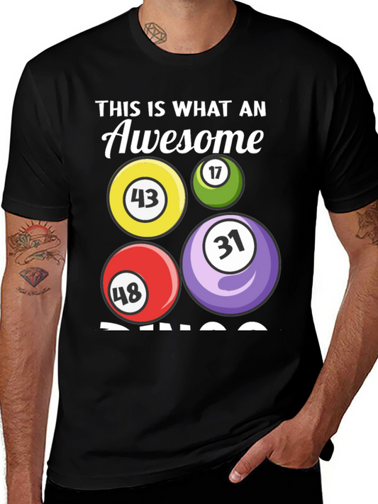 Awesome Bingo T-Shirt - Numbers 43 17 48 31